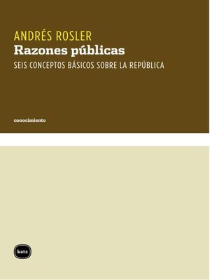cover image of Razones públicas